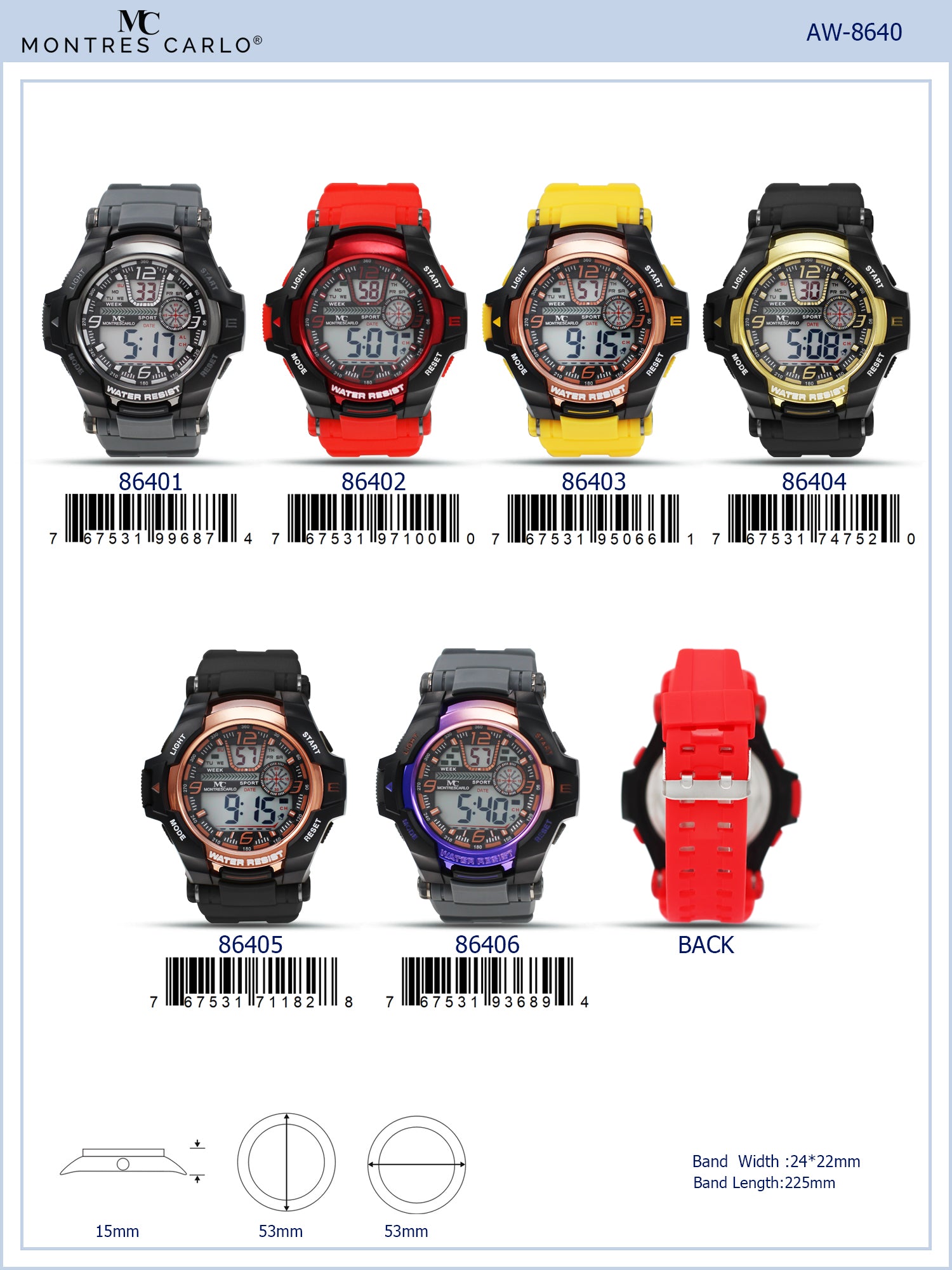 8640 - Digital Watch