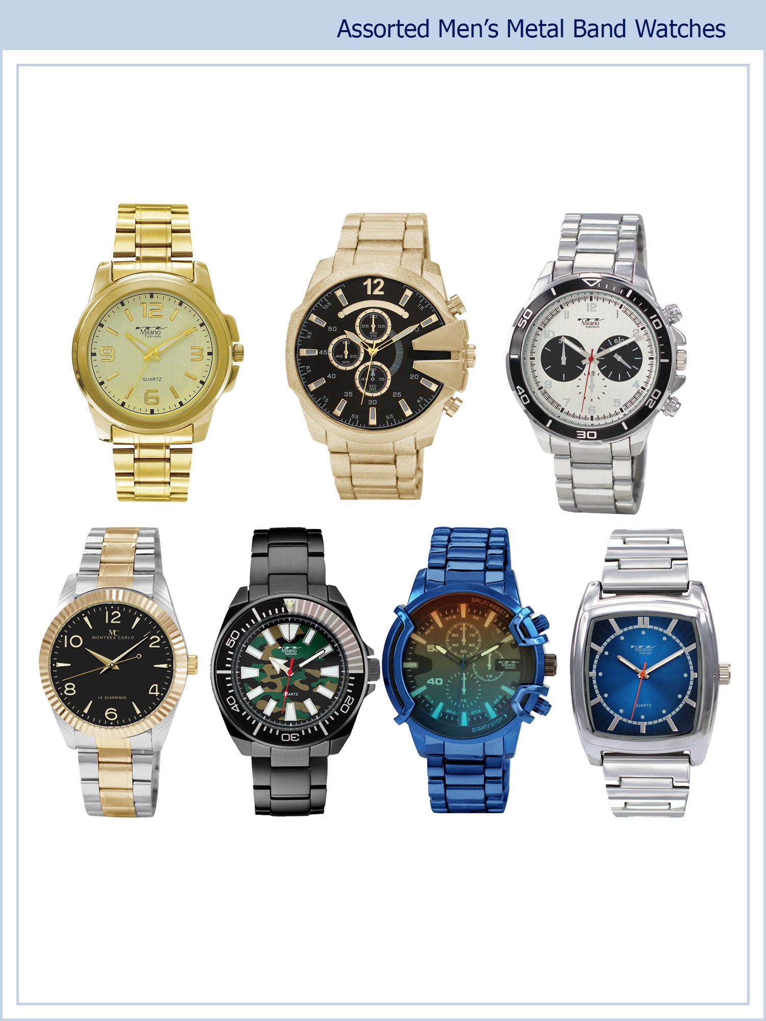 Exhibidor permanente con cerradura y 60 relojes (G-2009)