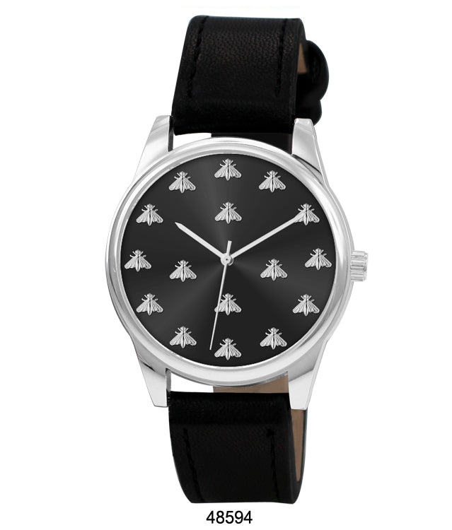 4859 - Vegan Leather Band Watch - Special