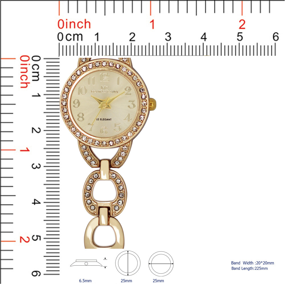 4910 -JB - Montres Carlo Jewlery Gift Box with Metal Watch