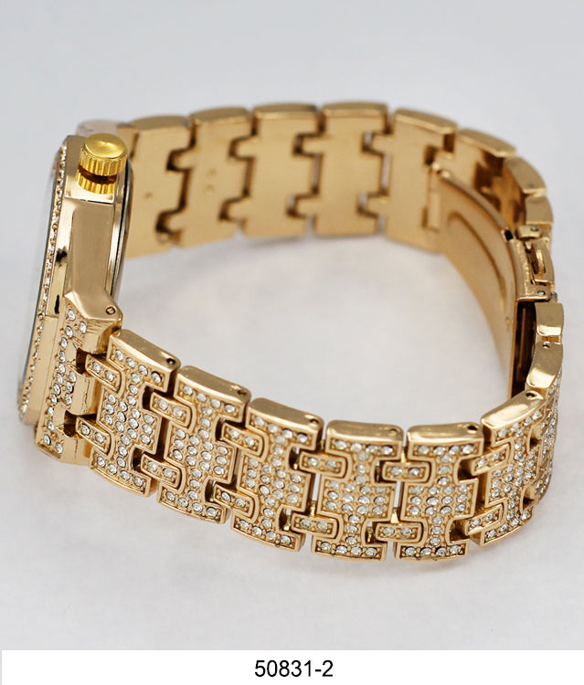 5083 - Boxed Ice Metal Bracelet Watch with Chain