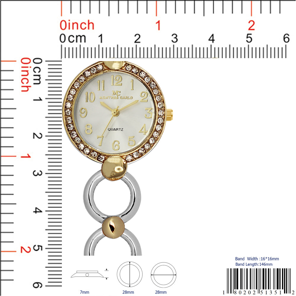 5135-JB - Montres Carlo Jewlery Gift Box with Metal Watch