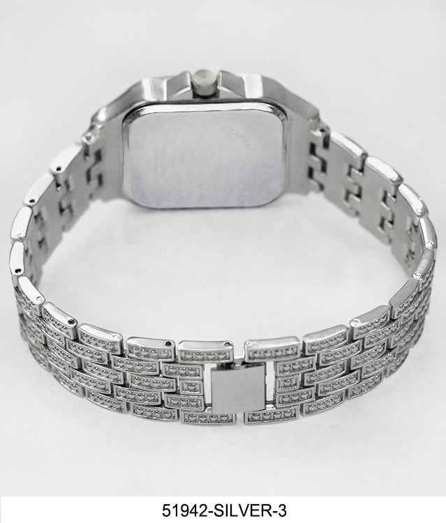 51942 - Boxed Ice Metal Band Watch with Chain