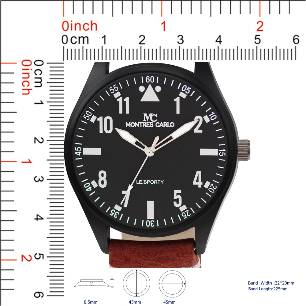 5287 - Reloj con correa de cuero vegano