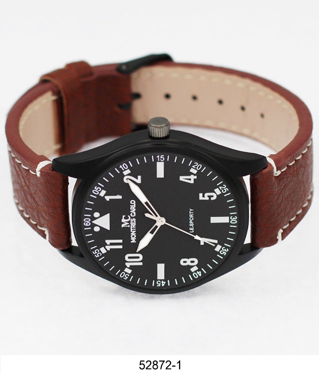 5287 - Vegan Leather Band Watch