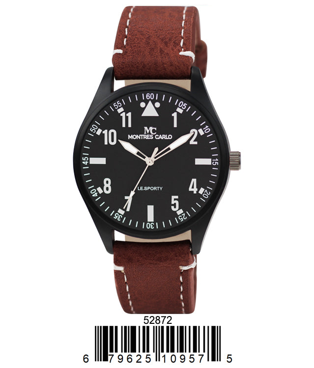 5287 - Reloj con correa de cuero vegano