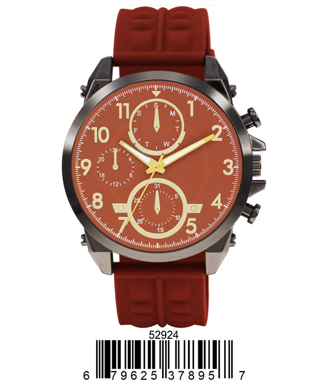 5292 - Reloj con correa de silicona preempaquetado