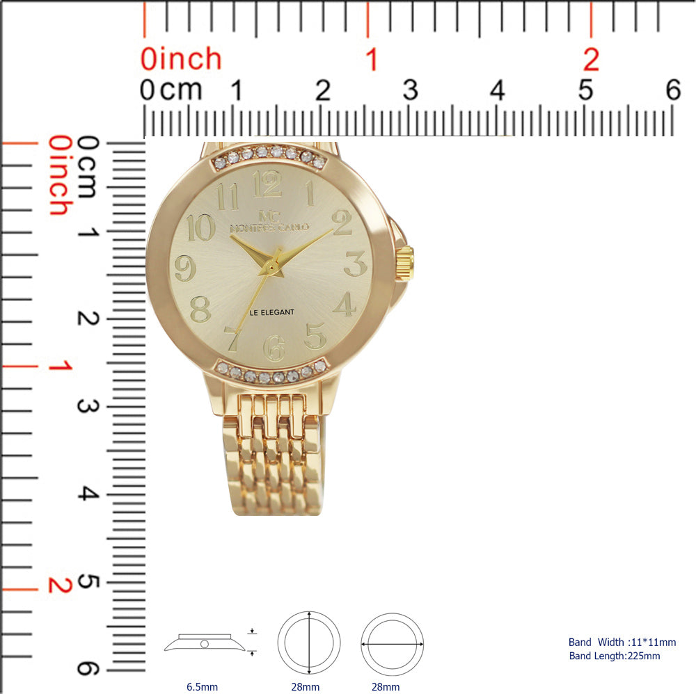 5297 -JB - Montres Carlo Jewlery Gift Box with Metal Watch