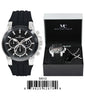Load image into Gallery viewer, 5401-Boxed Montres Carlo Silicone Band Watch With Dog Tag And Necklace