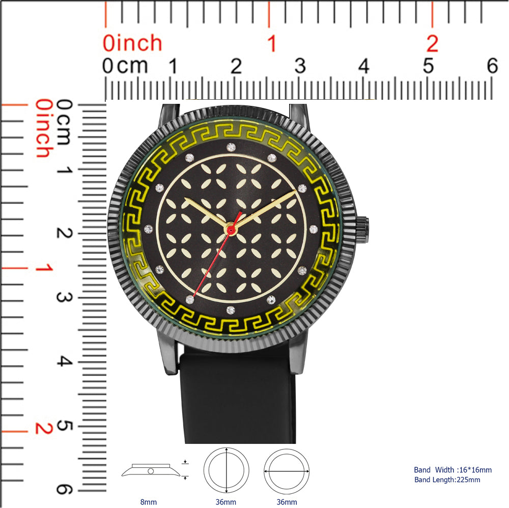 5434-Montres Carlo Silicon Band Watch