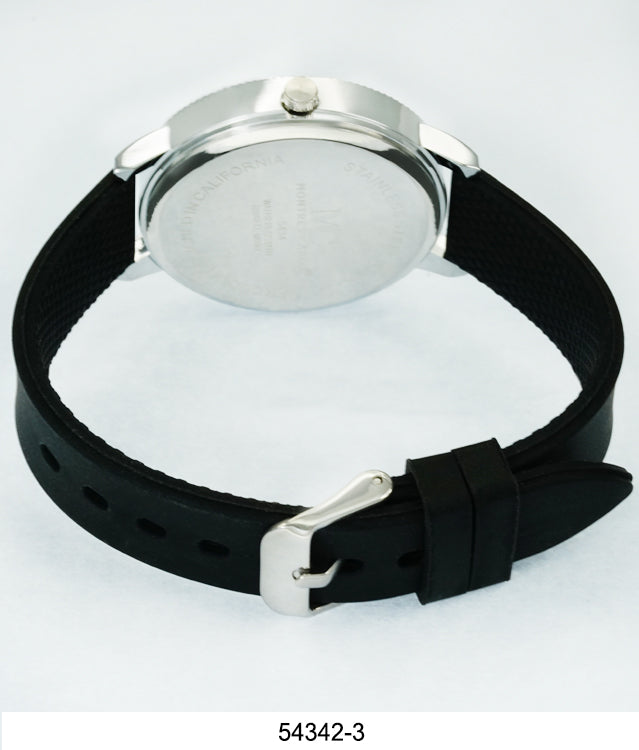 5434-Montres Carlo Silicon Band Watch