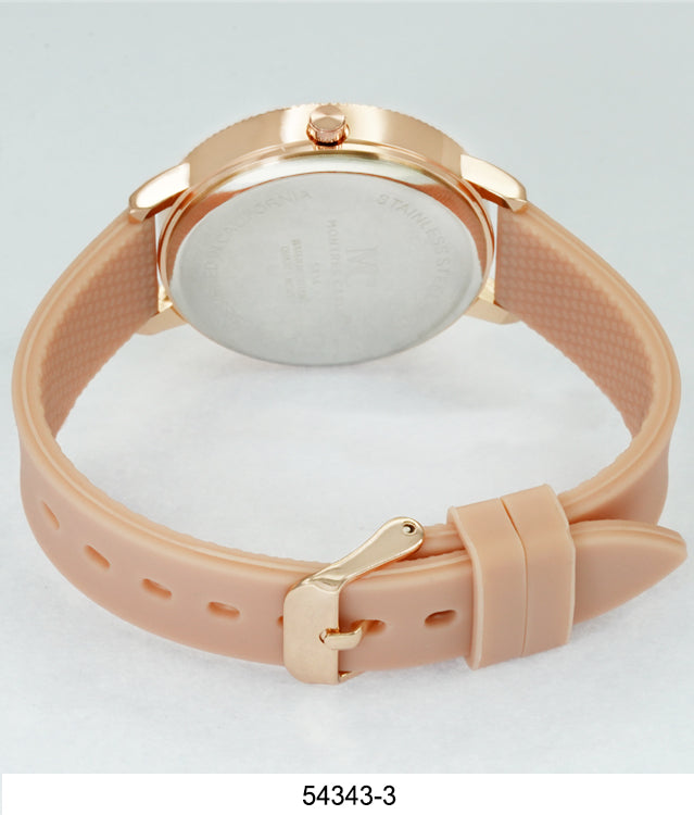 5434-Montres Carlo Silicon Band Watch