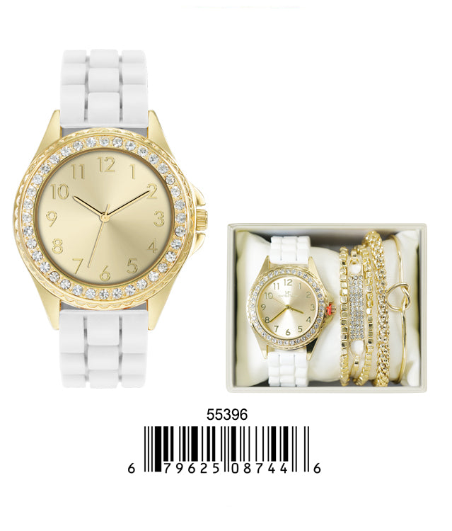 5539-JB - Montres Carlo Jewlery Gift Box with PU Band Watch