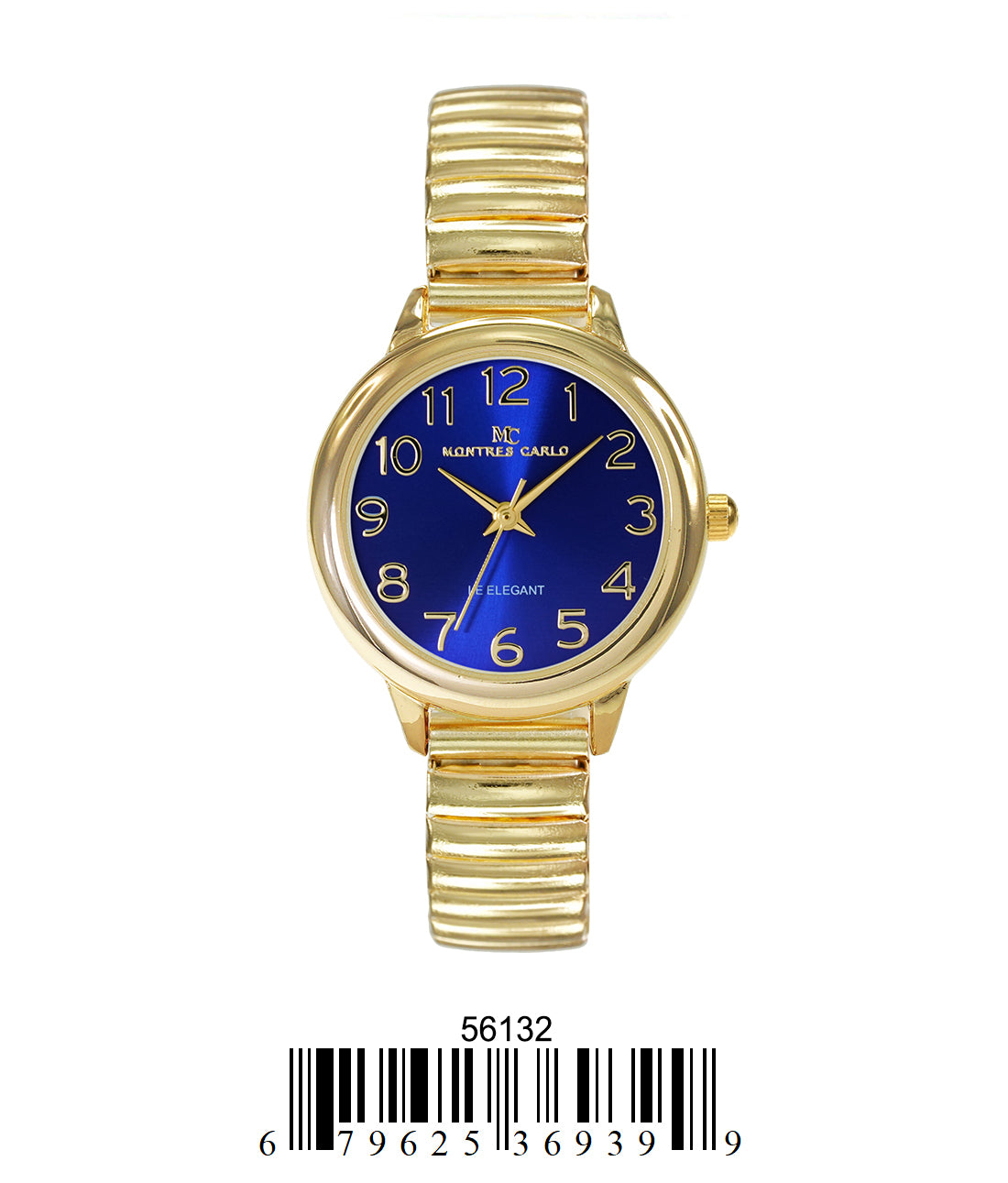 5613-Montres Carlo Flex Band Watch