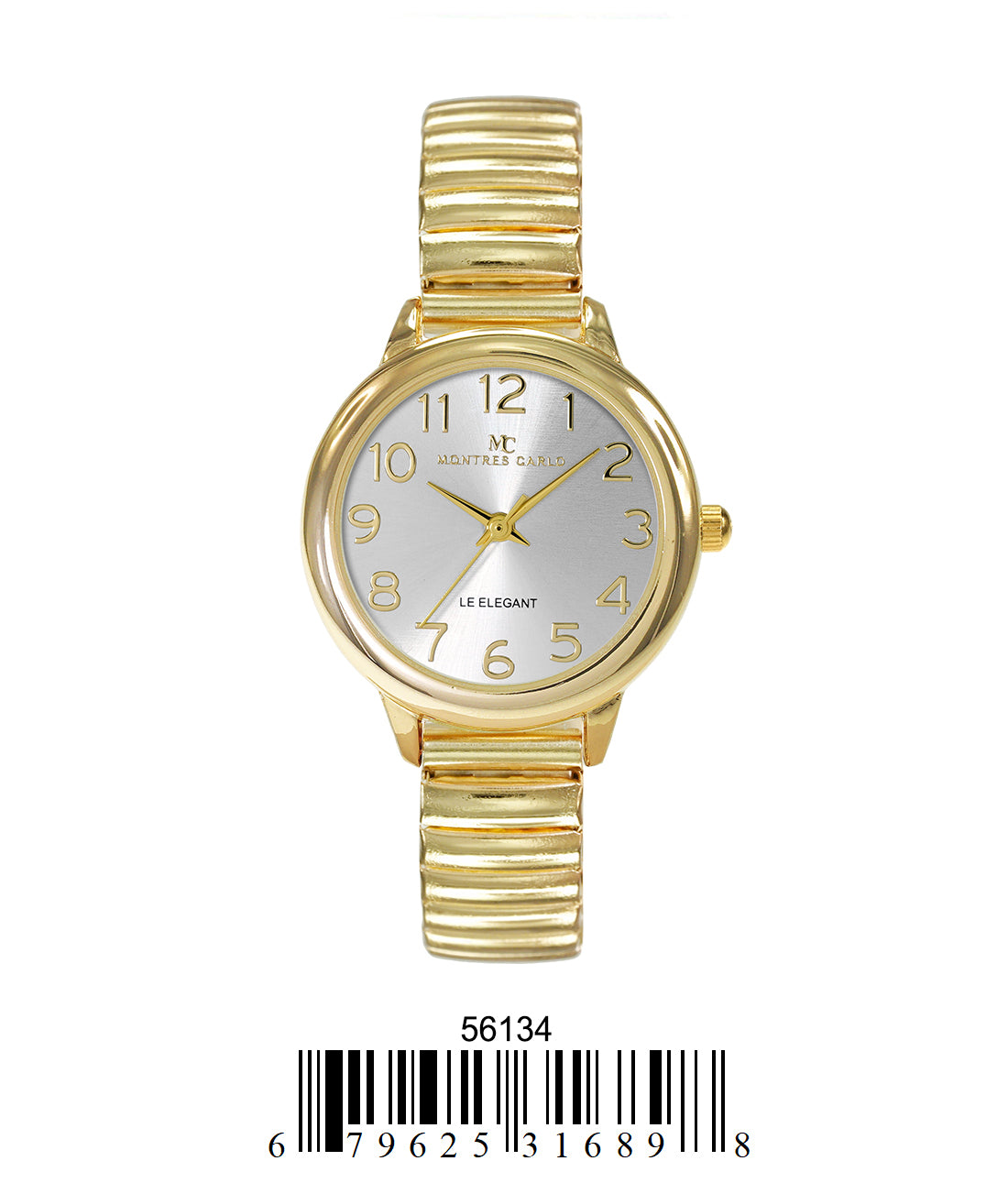 5613-Montres Carlo Flex Band Watch