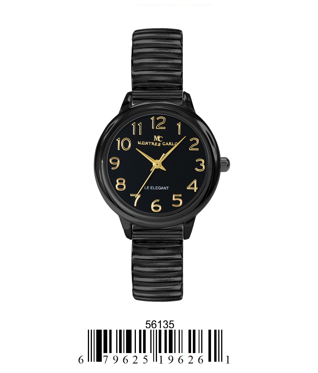 5613-Montres Carlo Flex Band Watch