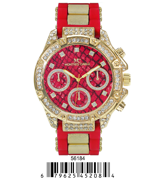 5618-Montres Carlo Silicon Band Watch