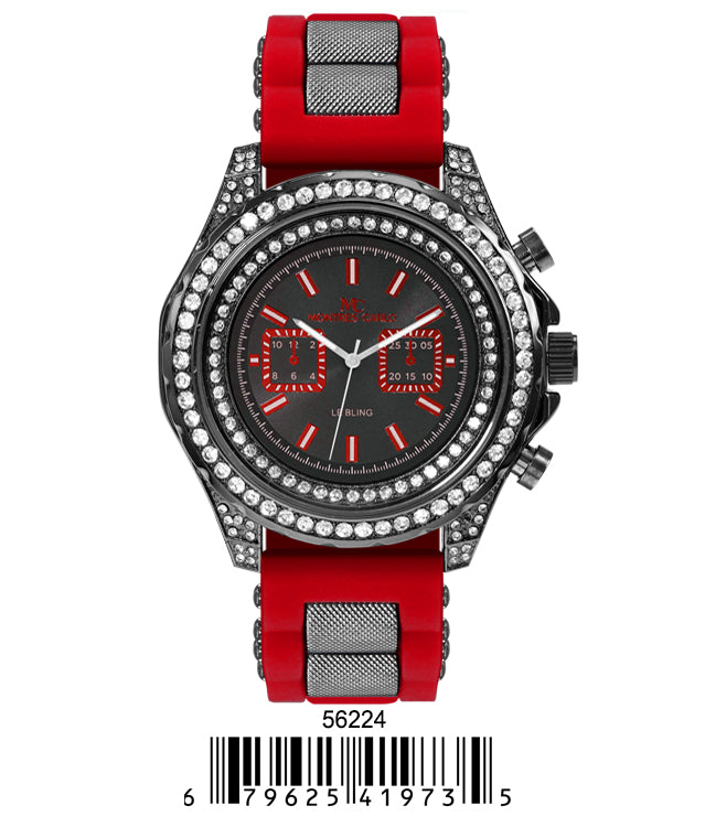 5622-Montres Carlo Silicon Band Watch