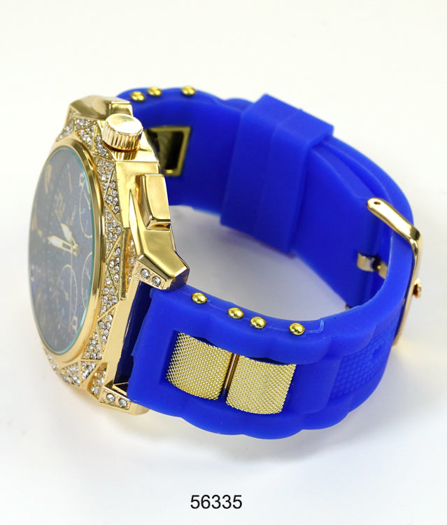 5633-Montres Carlo Silicon Band Watch