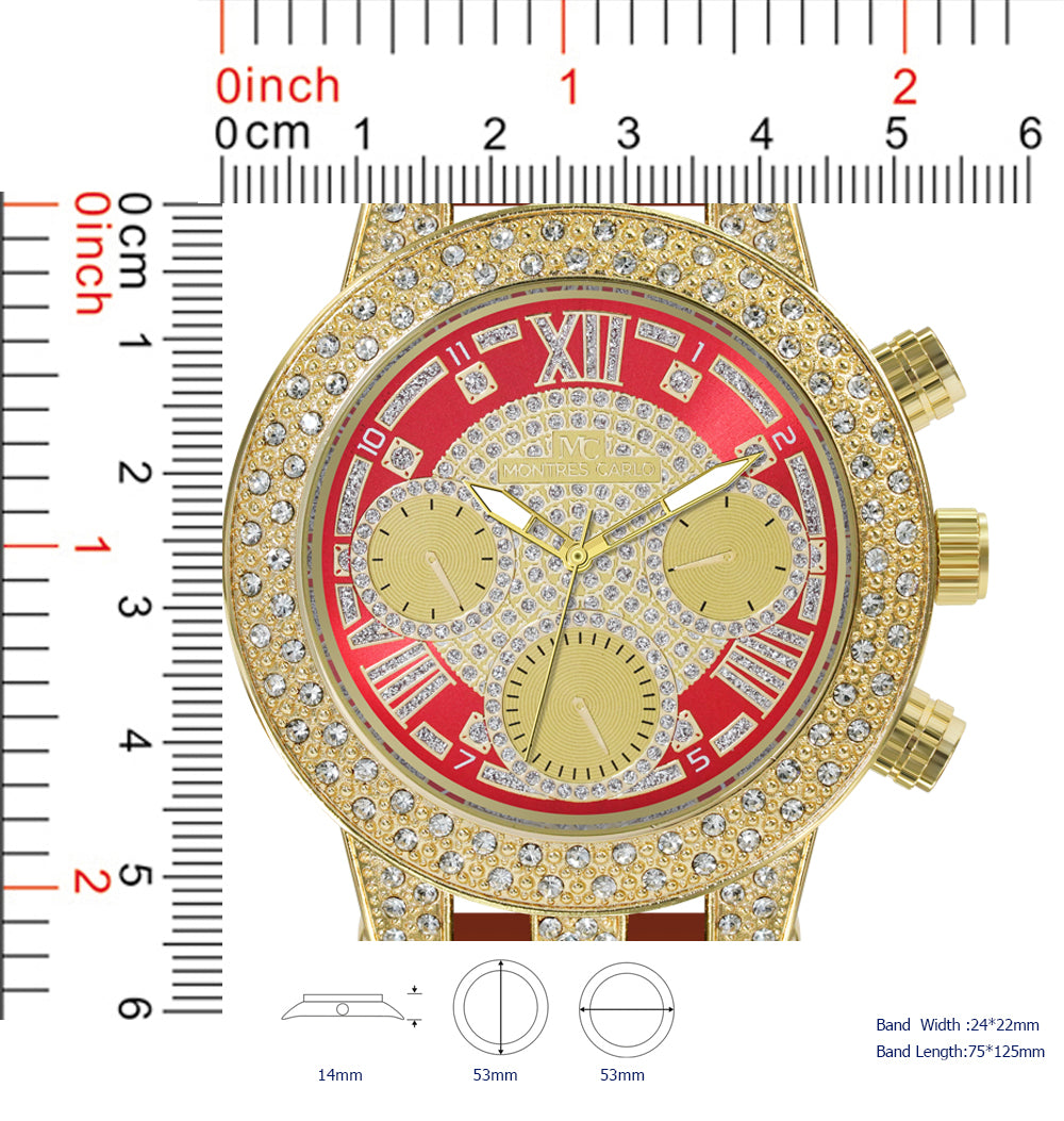 5634-Montres Carlo Silicon Band Watch