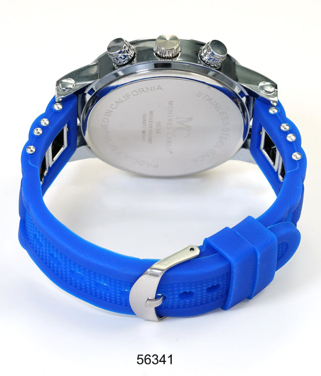 5634-Montres Carlo Silicon Band Watch