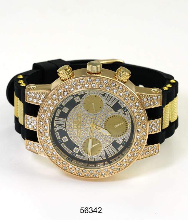 5634-Montres Carlo Silicon Band Watch