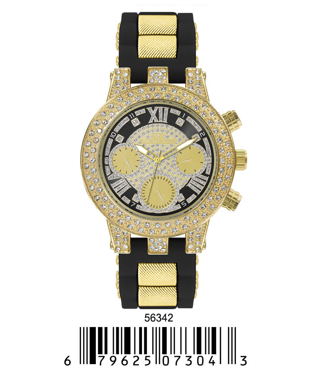 5634-Montres Carlo Silicon Band Watch