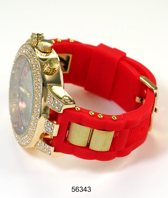 5634-Montres Carlo Silicon Band Watch