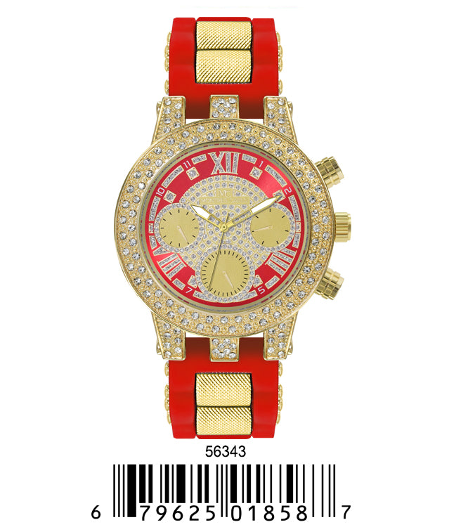 5634-Montres Carlo Silicon Band Watch