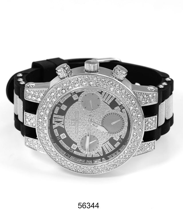 5634-Montres Carlo Silicon Band Watch