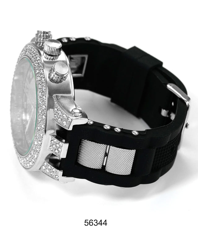 5634-Montres Carlo Silicon Band Watch
