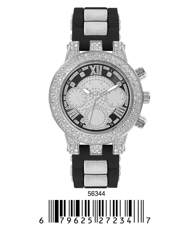 5634-Montres Carlo Silicon Band Watch