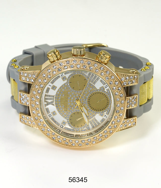 5634-Montres Carlo Silicon Band Watch