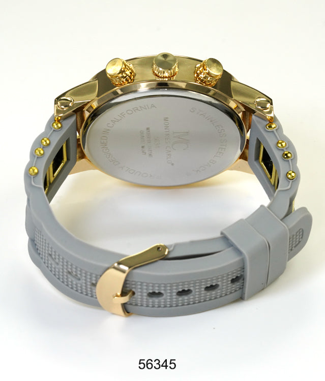 5634-Montres Carlo Silicon Band Watch