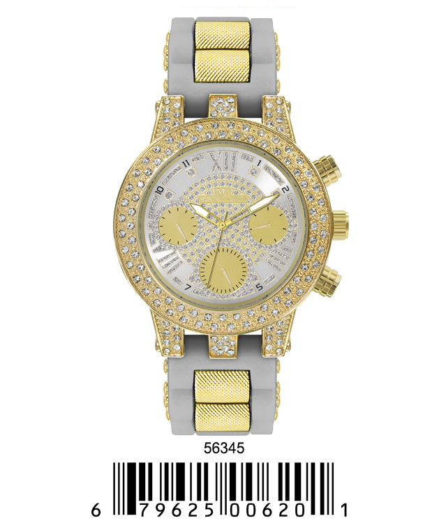5634-Montres Carlo Silicon Band Watch