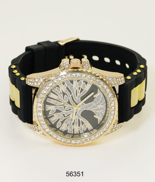 5635-Montres Carlo Silicon Band Watch