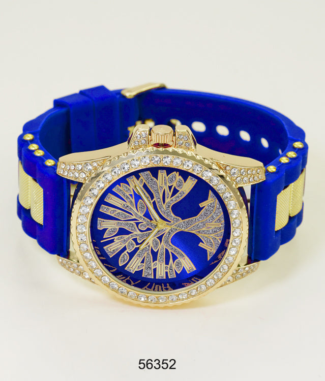5635-Montres Carlo Silicon Band Watch