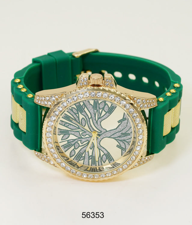 5635-Montres Carlo Silicon Band Watch