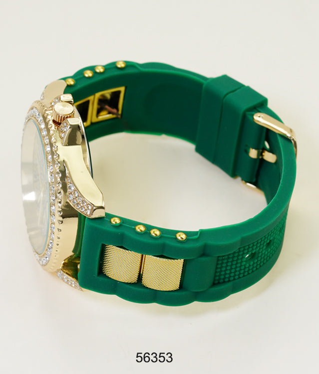 5635-Montres Carlo Silicon Band Watch