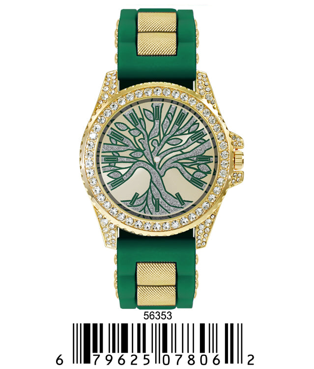 5635-Montres Carlo Silicon Band Watch
