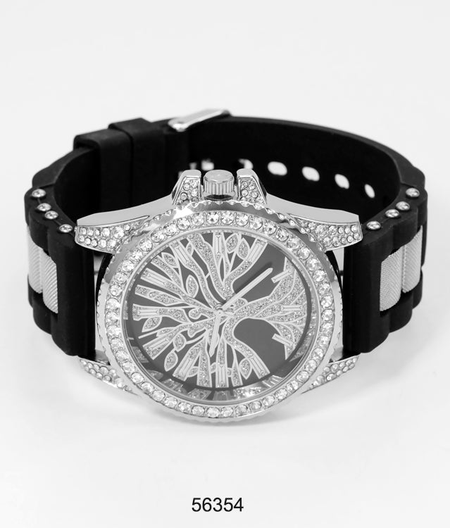 5635-Montres Carlo Silicon Band Watch