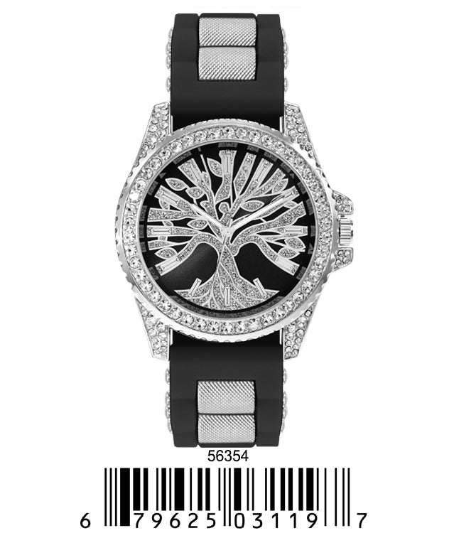 5635-Montres Carlo Silicon Band Watch
