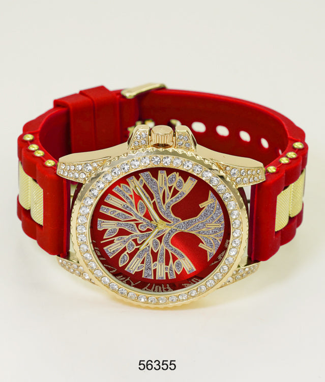 5635-Montres Carlo Silicon Band Watch