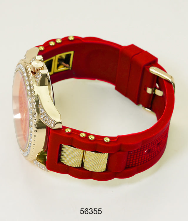 5635-Montres Carlo Silicon Band Watch