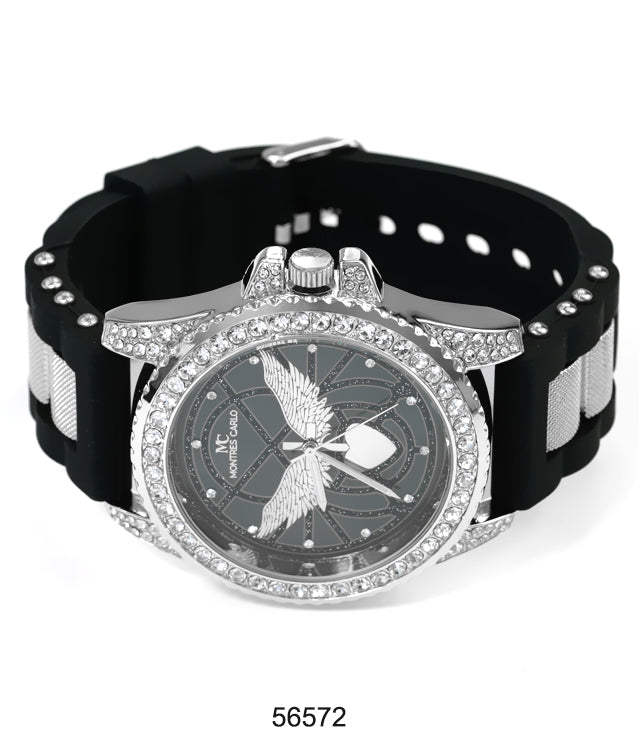 5657-Montres Carlo Silicon Band Watch