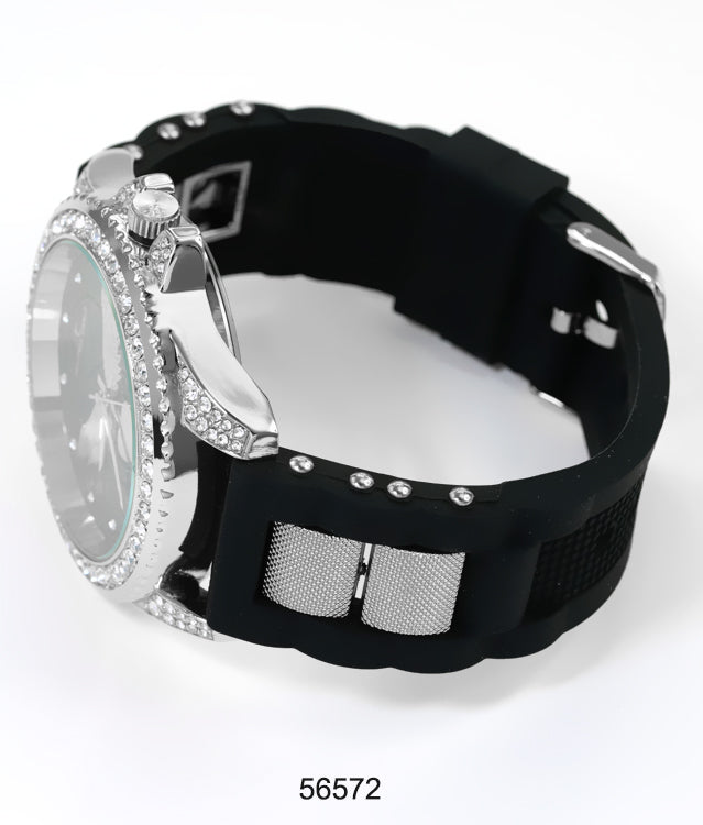 5657-Montres Carlo Silicon Band Watch