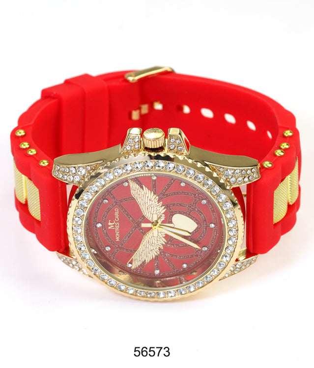 5657-Montres Carlo Silicon Band Watch