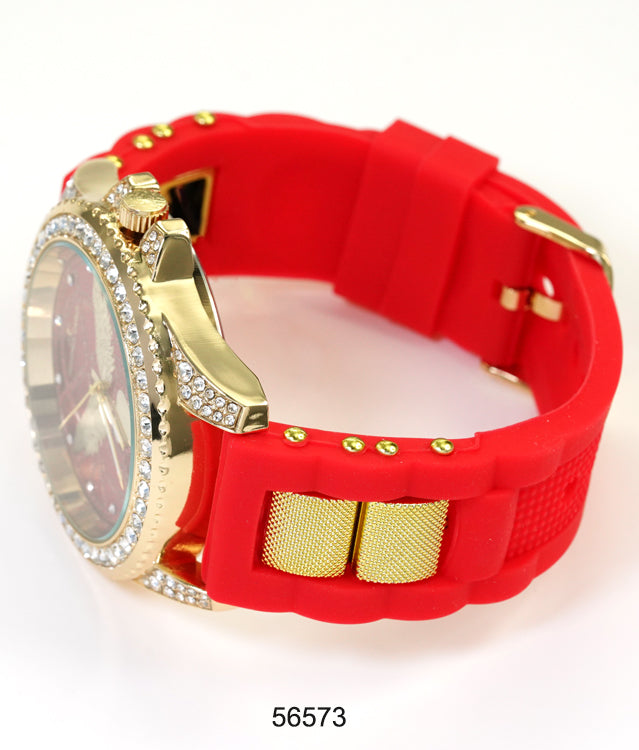 5657-Montres Carlo Silicon Band Watch