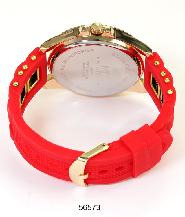 5657-Montres Carlo Silicon Band Watch