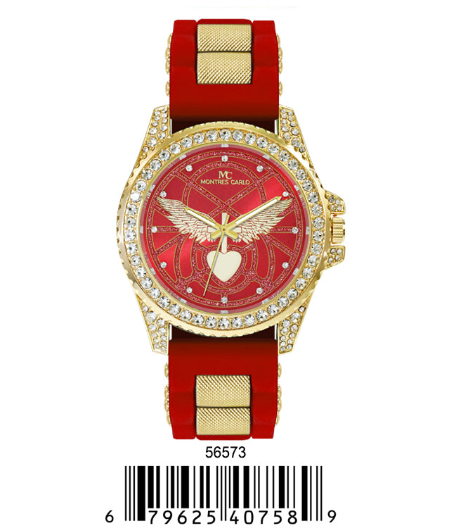 5657-Montres Carlo Silicon Band Watch
